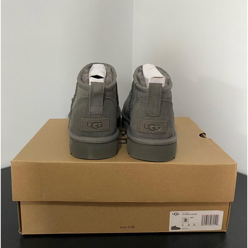 Brand New Grey Classic Ultra Mini UGG Boots
